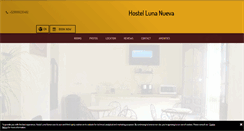 Desktop Screenshot of lunanuevahostel.com